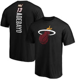 Bam Adebayo Miami Heat Playmaker Name & Number T-Shirt Black