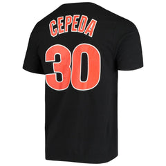 Orlando Cepeda San Francisco Giants Nike Name & Number T-Shirt - Black - Nike on Sale