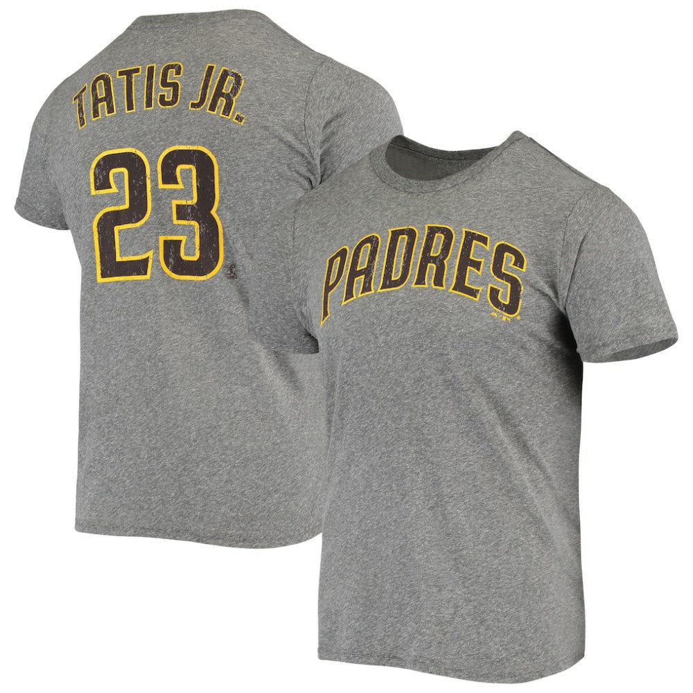 Fernando Tatis Jr. San Diego Padres Majestic Threads Name & Number Tri-Blend T-Shirt - Heathered Gray - MLB Online