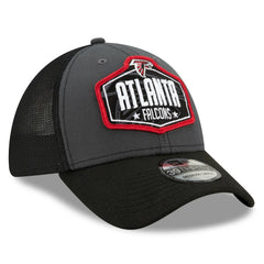Atlanta Falcons New Era 2021 NFL Draft Trucker 39THIRTY Flex Hat Graphite/Black