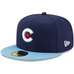 Chicago Cubs New Era 2021 City Connect 59FIFTY Fitted Hat - Navy/Light Blue - New Era Lifestyle