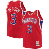 Allen Iverson Philadelphia 76ers 1996/97 Hardwood Classics Authentic Jersey Red | Mitchell & Ness online