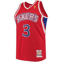 Allen Iverson Philadelphia 76ers 1996/97 Hardwood Classics Authentic Jersey Red | Mitchell & Ness online