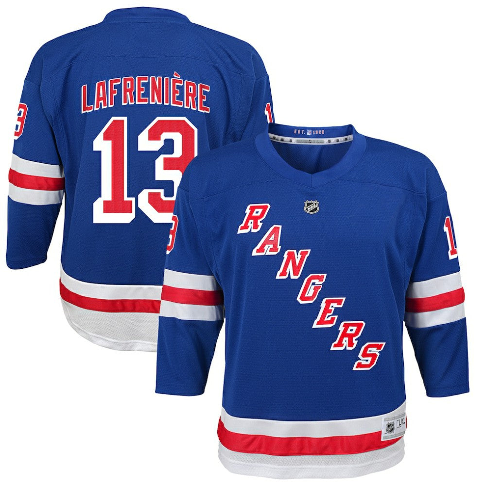 Alexis Lafreniere New York Rangers Youth Home Replica Player Jersey - Blue - NHL 4107109