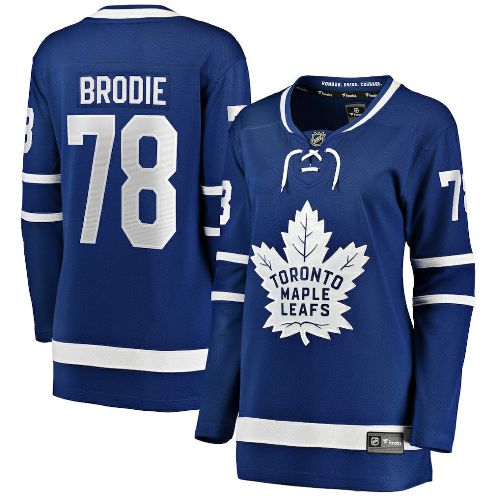 TJ Brodie Toronto Maple Leafs Fanatics Women's Breakaway Player Jersey - Blue - NHL 4107447
