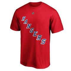 Alexis Lafrenière New York Rangers Fanatics Authentic Stack Name & Number T-Shirt - Red - NHL 4107954