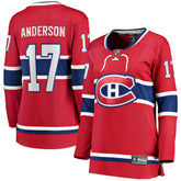 Josh Anderson Montreal Canadiens Fanatics Women's Breakaway Player Jersey - Red - NHL 4112087
