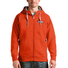 Denver Broncos Antigua Victory Full-Zip Hoodie Orange