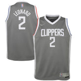 Kawhi Leonard LA Clippers Youth 2020/21 Swingman Player Jersey Gray Earned Edition | Nike outlet