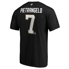 Alex Pietrangelo Vegas Golden Knights Fanatics Authentic Stack Name & Number T-Shirt - Black - NHL 4119284