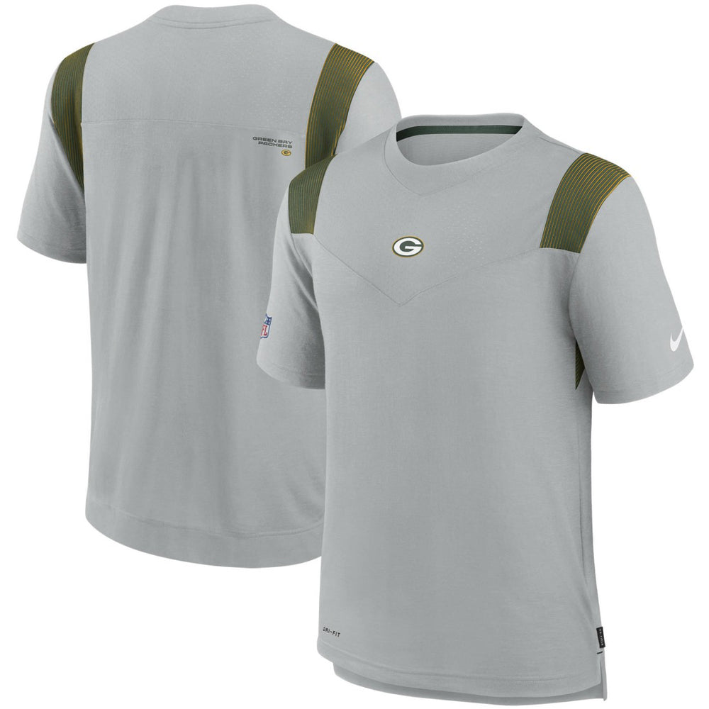 Nike Green Bay Packers Sideline Player UV Performance T-Shirt Gray