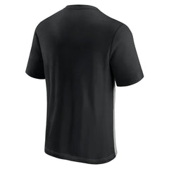 Fanatics Atlanta Falcons Throwback Colorblock T-Shirt Black/Heathered Gray