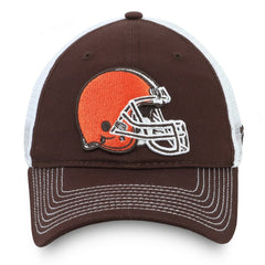 Fanatics Cleveland Browns Fundamental Trucker Unstructured Adjustable Hat Brown/White