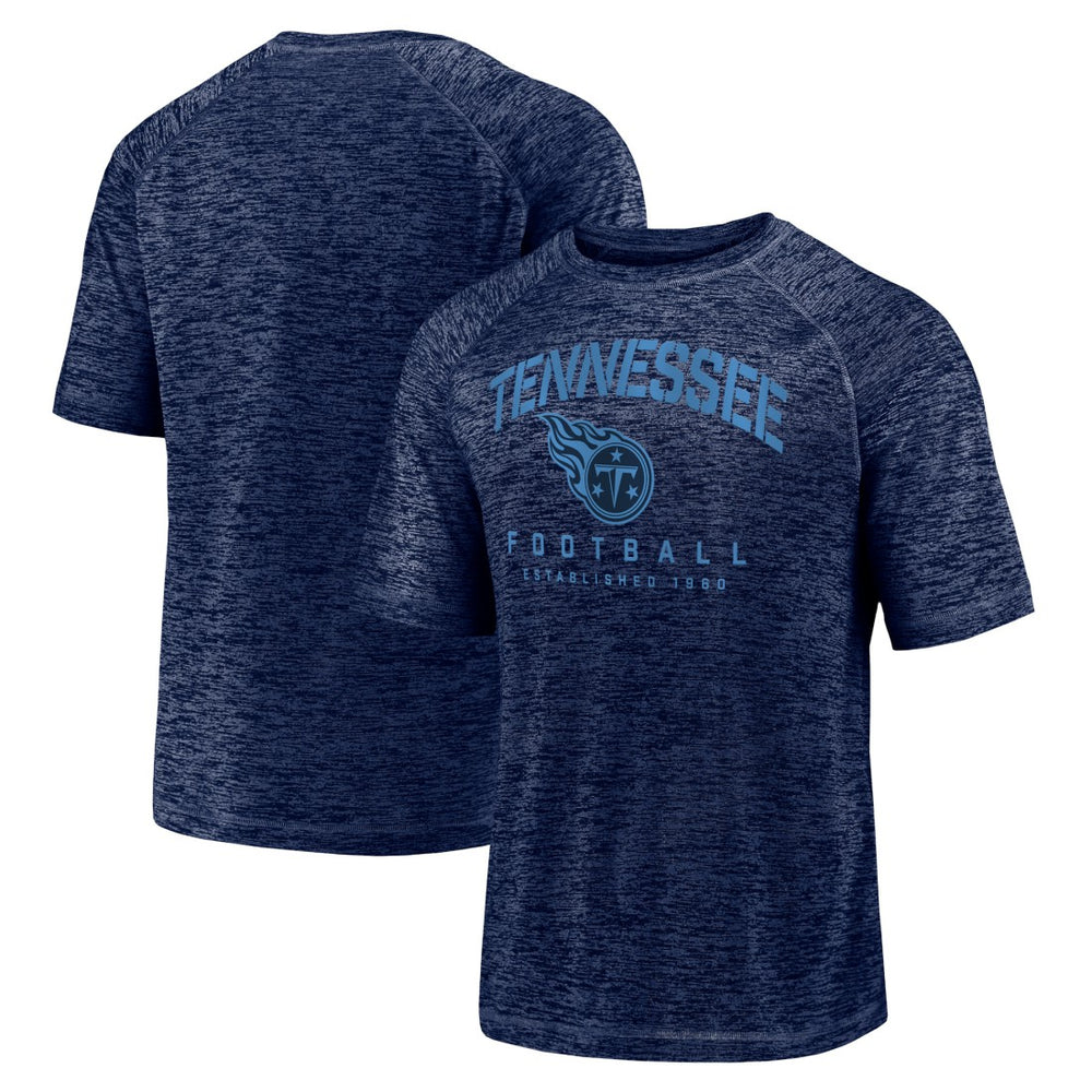 Fanatics Tennessee Titans Shade Battle Ready Raglan Space-Dye T-Shirt Navy