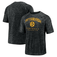 Fanatics Pittsburgh Steelers Shade Battle Ready Raglan Space-Dye T-Shirt Black