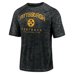 Fanatics Pittsburgh Steelers Shade Battle Ready Raglan Space-Dye T-Shirt Black