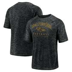Fanatics Baltimore Ravens Shade Battle Ready Raglan Space-Dye T-Shirt Black