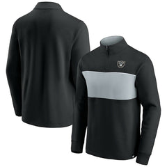 Fanatics Las Vegas Raiders Block Party Quarter-Zip Jacket Black/Silver