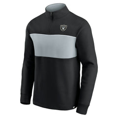 Fanatics Las Vegas Raiders Block Party Quarter-Zip Jacket Black/Silver