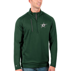 Dallas Stars Antigua Generation Quarter-Zip Pullover Jacket - Green/Charcoal - NHL 4126543