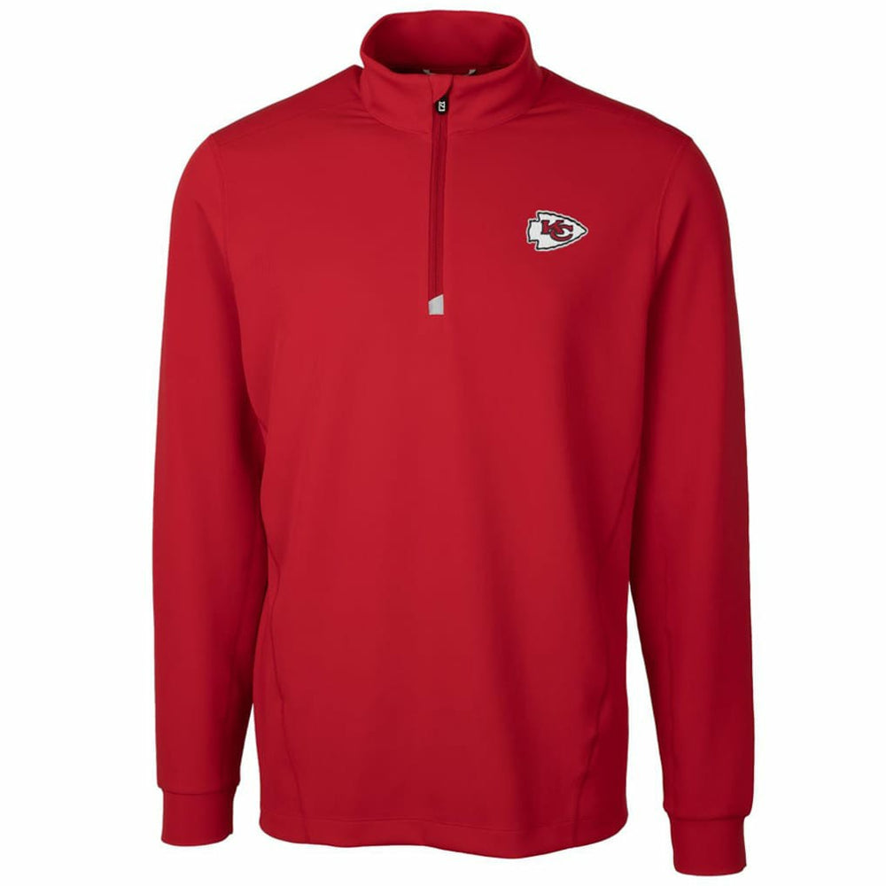 Kansas City Chiefs Cutter & Buck Traverse Quarter-Zip Pullover Jacket Red