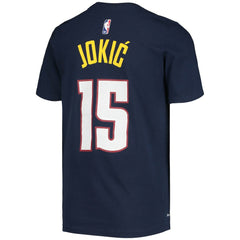 Nikola Jokic Denver Nuggets Youth Logo Name & Number Performance T-Shirt for sale Navy | Nike for sale