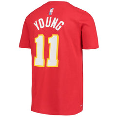 Trae Young Atlanta Hawks Youth Logo Name & Number Performance T-Shirt Red | Nike discount