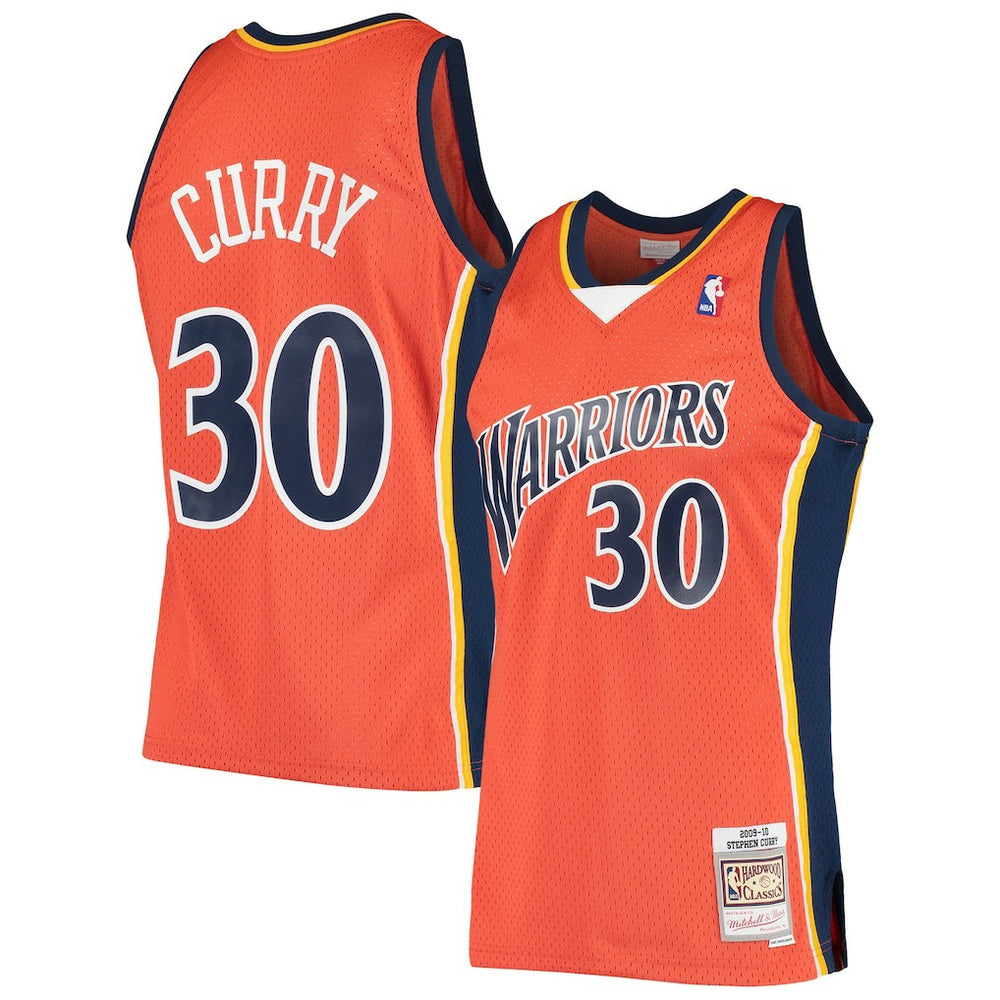 Stephen Curry Golden State Warriors Hardwood Classics Swingman Jersey for sale Orange | Mitchell & Ness online