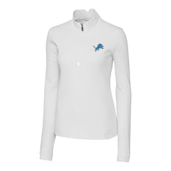 Detroit Lions Cutter & Buck Women's Traverse Half-Zip Pullover Jacket White