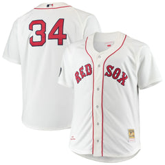 David Ortiz Boston Red Sox Mitchell & Ness Big & Tall Home Authentic Player Jersey - White - Mitchell & Ness Lifestyle