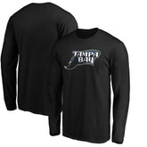 Tampa Bay Rays Cooperstown Collection Huntington Logo Long Sleeve T-Shirt - Black - MLB on Sale