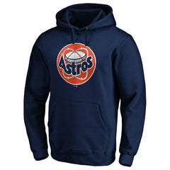 Houston Astros Cooperstown Collection Huntington Logo Fitted Pullover Hoodie - Navy - MLB Discount