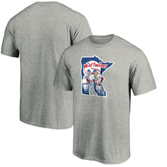 Minnesota Twins Cooperstown Collection Huntington Logo T-Shirt - Heathered Gray - MLB on Sale