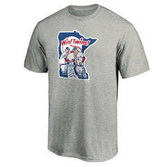 Minnesota Twins Cooperstown Collection Huntington Logo T-Shirt - Heathered Gray - MLB on Sale