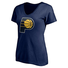 Indiana Pacers Women's Playmaker Personalized Name & Number V-Neck T-Shirt Navy