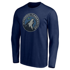 Minnesota Timberwolves Playmaker Personalized Name & Number Long Sleeve T-Shirt Navy