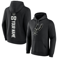 San Antonio Spurs Playmaker Personalized Name & Number Pullover Hoodie Black