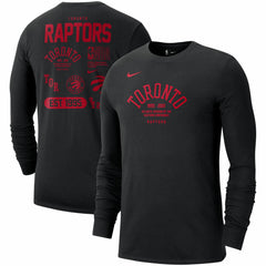 Toronto Raptors 75th Anniversary Courtside Element Long Sleeve T-Shirt Black | Nike