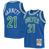 Kevin Garnett Minnesota Timberwolves Youth 1995-96 Hardwood Classics Swingman Jersey Blue | Mitchell & Ness for sale
