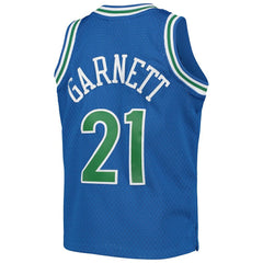 Kevin Garnett Minnesota Timberwolves Youth 1995-96 Hardwood Classics Swingman Jersey Blue | Mitchell & Ness for sale