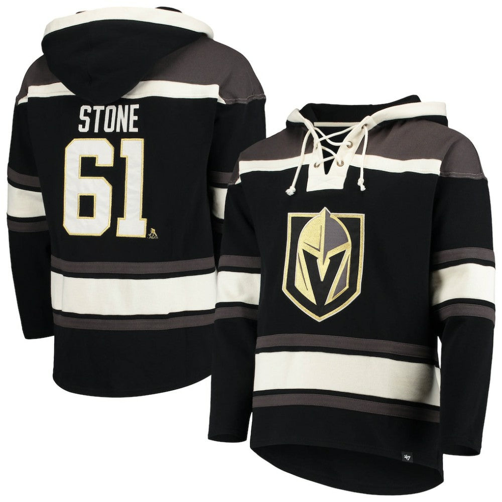 Mark Stone Vegas Golden Knights '47 Player Name & Number Lacer Pullover Hoodie - Black - NHL 4165304