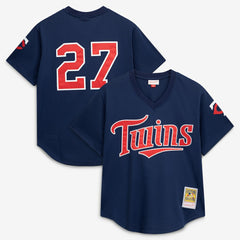 David Ortiz Minnesota Twins Mitchell & Ness 2002 Cooperstown Collection Mesh Batting Practice Jersey - Navy - Mitchell & Ness Sale