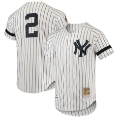New York Yankees Mitchell & Ness Cooperstown Collection 1996 Authentic Home Jersey - White - Mitchell & Ness Discount