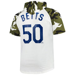 Mookie Betts Los Angeles Dodgers Player Big & Tall Raglan Hoodie T-Shirt - White/Camo - MLB on Sale