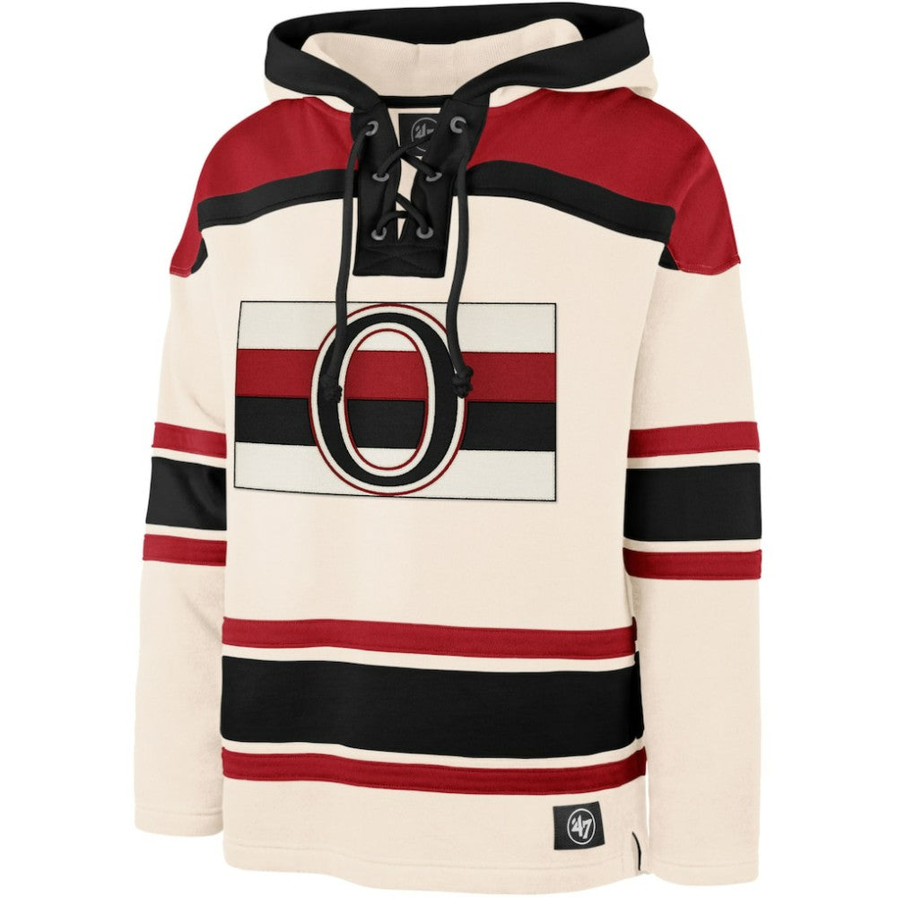 Ottawa Senators '47 Superior Lacer Hoodie - Cream - NHL 4171447
