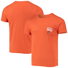 Fanatics Cleveland Browns Field Goal Pocket Tri-Blend T-Shirt Heathered Orange