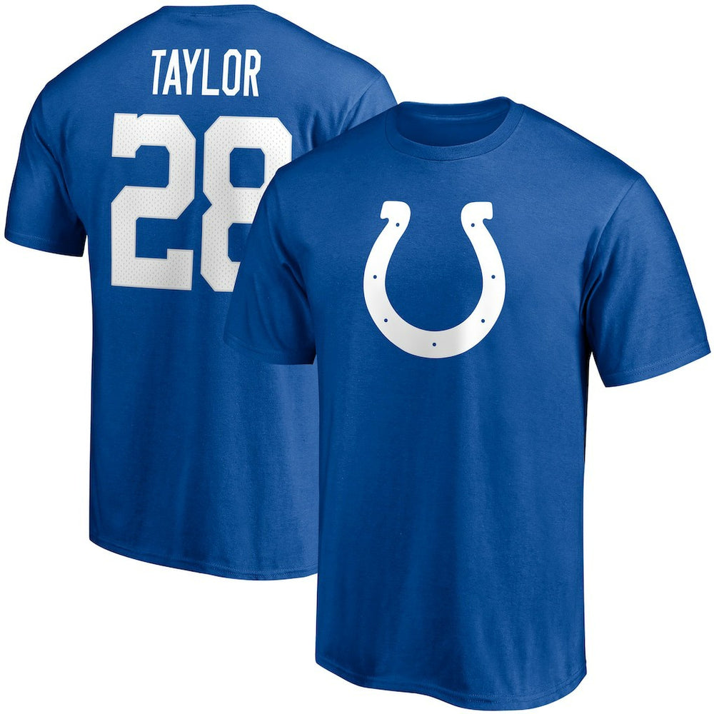 Fanatics Jonathan Taylor Indianapolis Colts Player Icon Name & Number T-Shirt Royal