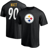 Fanatics T.J. Watt Pittsburgh Steelers Player Icon Name & Number T-Shirt Black