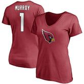 Fanatics Kyler Murray Arizona Cardinals Women's Player Icon Name & Number V-Neck T-Shirt Cardinal