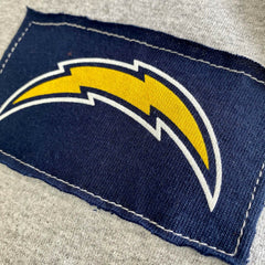 Los Angeles Chargers Refried Apparel Sustainable Angle Long Sleeve T-Shirt Gray